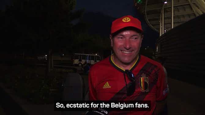 Preview image for Belgium fans 'ecstatic' after knockout-stage qualification