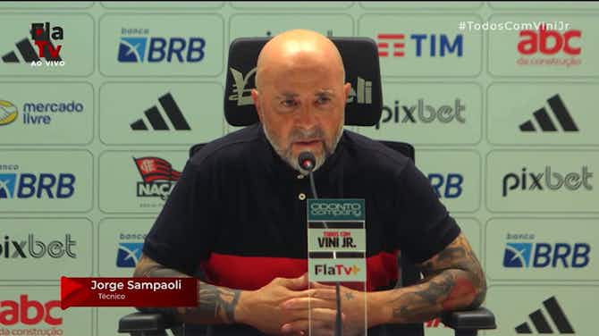 Imagen de vista previa para Sampaoli analisa empate do Flamengo contra o Cruzeiro