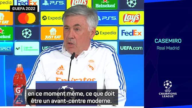 Image d'aperçu pour Quarts - Ancelotti : “Je suis très heureux d'être dépendant de Benzema”