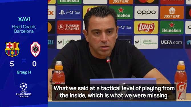 Anteprima immagine per 'Too early' for Xavi to know whether Barca can win Champions League