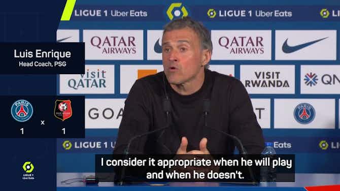 Anteprima immagine per Enrique hints at Mbappe exit after early substitution in PSG draw