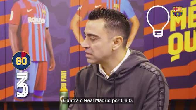Imagem de visualização para Em desafio no Barça, Xavi revela que Ronaldo foi o melhor jogador que enfrentou