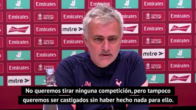 Imagen de vista previa para Mourinho: "No queremos sacrificar ninguna competición, pero tampoco ser castigados"