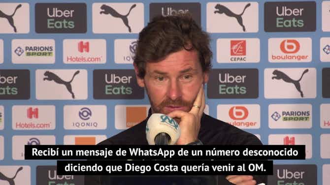 Imagen de vista previa para Villas-Boas: "Recibí un WhatsApp que decía que Diego Costa quería venir al OM, pero..."