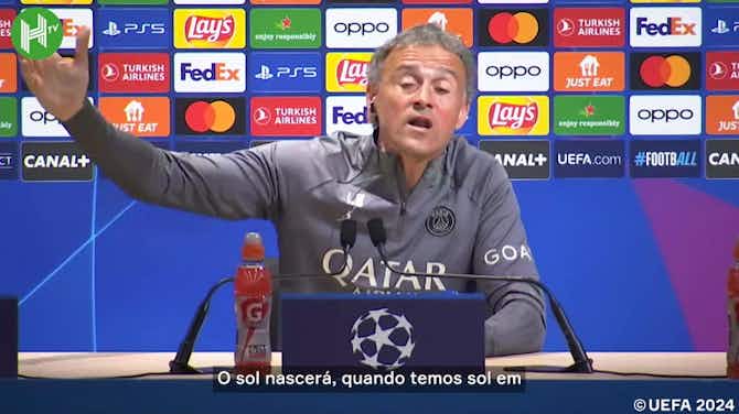 Anteprima immagine per Luis Enrique comenta consequências se PSG não avançar à final da UEFA Champions League