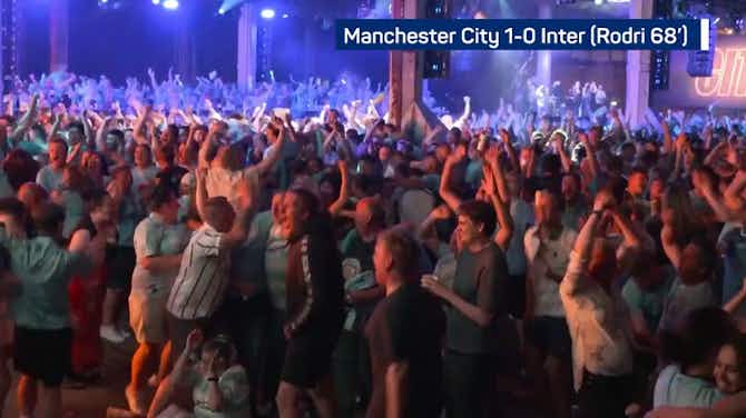 Anteprima immagine per City fans celebrate Champions League winner