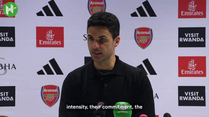 Preview image for Arteta after Arsenal’s 4-1 win over Newcastle: "The atmosphere was phenomenal"