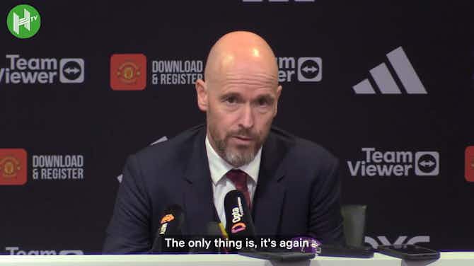 Anteprima immagine per Erik ten Hag slams refereeing decisions after 1-1 draw with Burnley