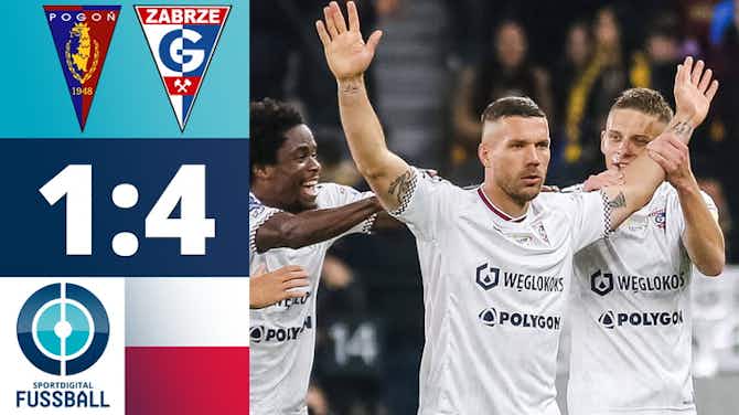 Vorschaubild für Wahnsinn! Lukas Podolski trifft aus der eigenen Hälfte | Pogon Szczecin - Gornik Zabrze