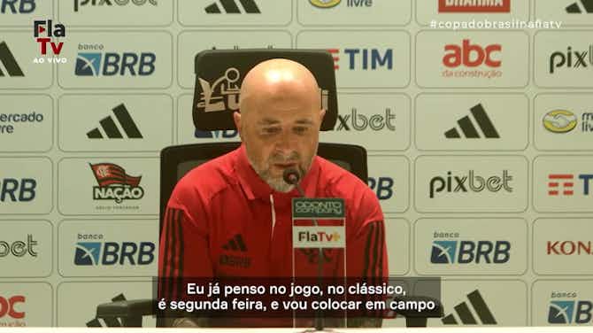 Imagem de visualização para Sampaoli trava mira no Vasco e exalta Flamengo: 'Um dos maiores que já estive'