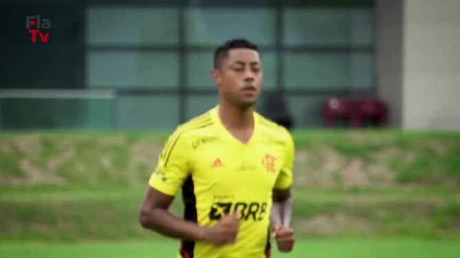 Imagem de visualização para Bruno Henrique segue em evolução nos treinos do Flamengo; veja