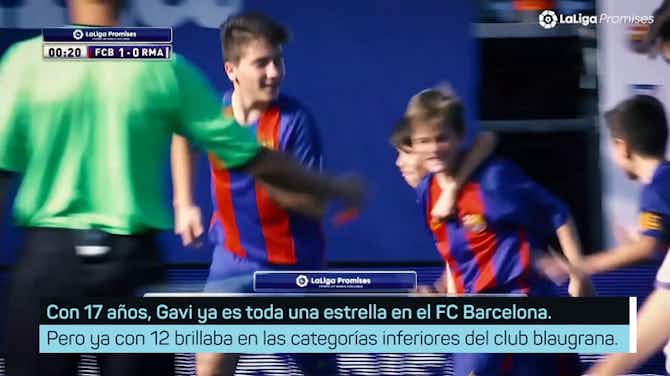 Imagen de vista previa para  El doblete de Gavi al Real Madrid con 12 años en L'aLiga Promises'