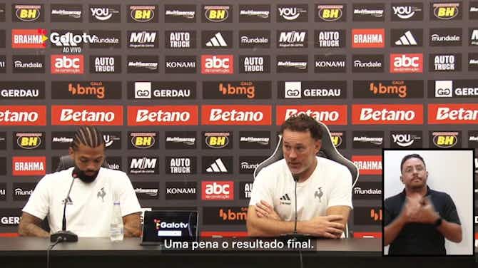 Vorschaubild für Milito comenta empate do Atlético-MG: "Não considero justo"