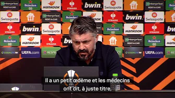 Image d'aperçu pour Marseille - Gattuso défend Aubameyang : “Je trouve qu’il fait bien les choses”