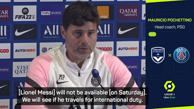 Preview image for Pochettino confirms injured Messi will miss Bordeaux-PSG
