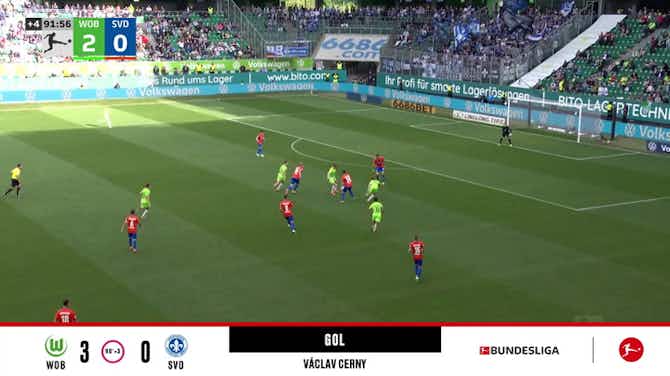 Imagem de visualização para Wolfsburg - SV Darmstadt 98 3 - 0 | GOL - Václav Cerny