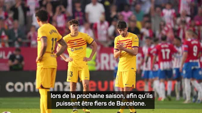 Image d'aperçu pour Barcelone - Xavi : “Je félicite le Real Madrid d'avoir remporté le championnat”