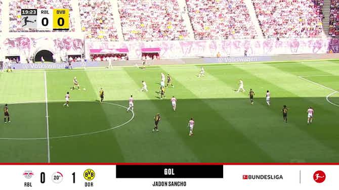 Imagem de visualização para RB Leipzig - Borussia Dortmund 0 - 1 | GOL - Jadon Sancho