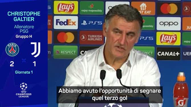 Anteprima immagine per  Galtier dopo la Juve: "Volevamo il terzo gol. Abbiamo sofferto"