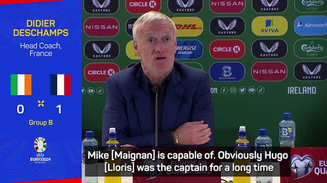 Preview image for Deschamps praises 'incredible' Maignan save that sealed Ireland win