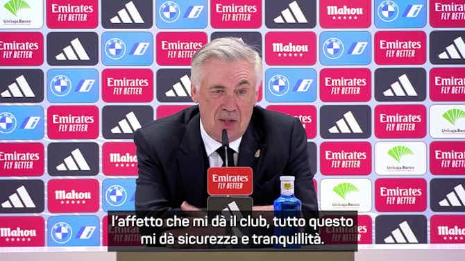 Anteprima immagine per Ancelotti sul futuro: "A Madrid sento l'affetto del club"