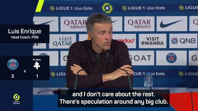 Preview image for Get your clicks, I don't care - Luis Enrique ignoring Mbappé contract speculation