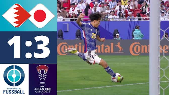 Vorschaubild für Dōan, Kubo & Ueda treffen - Japan trotz Torwart-Bock im Viertelfinale | Bahrain - Japan
