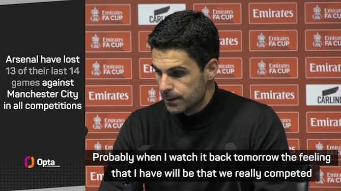 Preview image for Arsenal 'lacked something' to beat City - Arteta