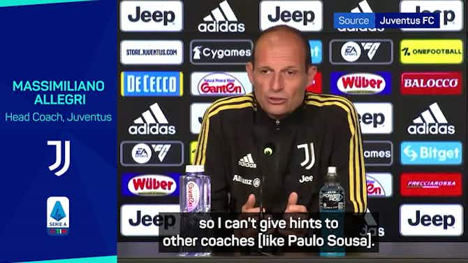 Pratinjau gambar untuk Allegri hits back at Sousa for comments about Juve's squad