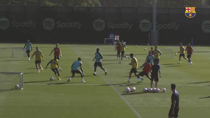 Vorschaubild für Barça squad work ahead of the Joan Gamper Trophy game vs Pumas