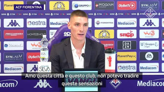 Anteprima immagine per Milenkovic sul rinnovo: "Amo Firenze e scommetto su Jovic"