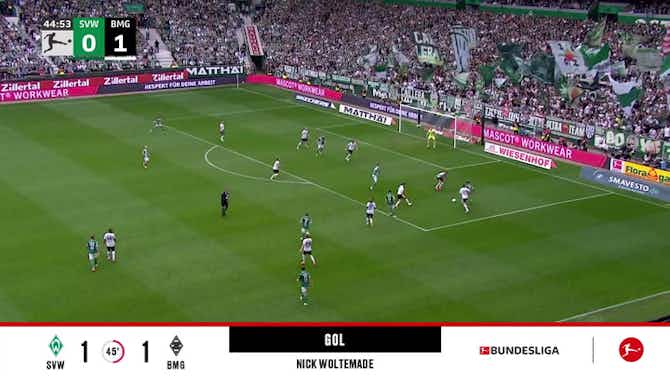 Vorschaubild für Werder Bremen - Borussia M’Gladbach 1 - 1 | GOL - Nick Woltemade