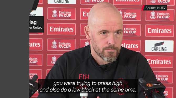 Preview image for Ten Hag hits back at Carragher's 'subjective' criticism of United