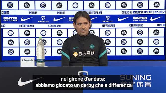 Anteprima immagine per Inter, Inzaghi: “Non sarà un derby decisivo per lo scudetto”