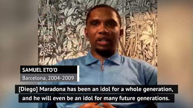Preview image for Maradona was an idol for a whole generation – Eto’o