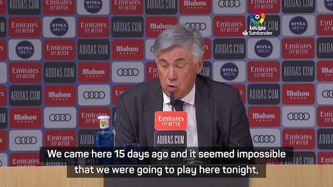 Preview image for 'It's always a special atmosphere' - Ancelotti enjoys Real's return to the Bernabeu