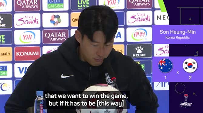 Preview image for 'Not the way' Son wanted to reach Asian Cup semi-finals