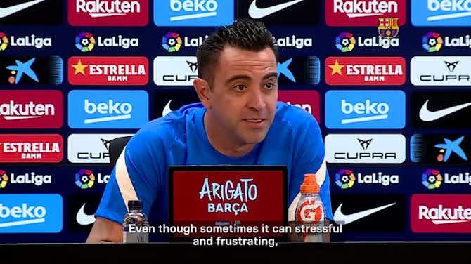 Preview image for Xavi: 'I won't stop working and trying'