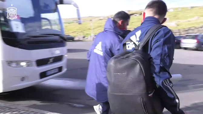 Imagen de vista previa para La llegada de la selección Sub-21 a las Islas Feroe