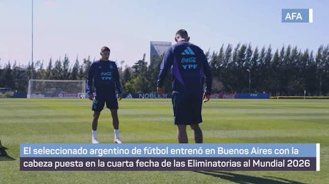 Imagen de vista previa para Argentina entrenó de cara al encuentro ante Perú