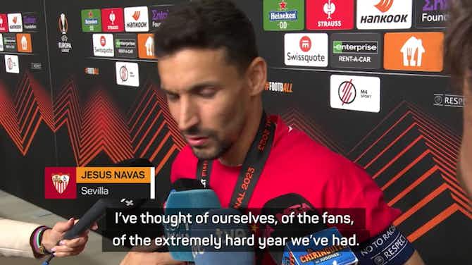 Preview image for Seville native Navas tearful after Europa League win