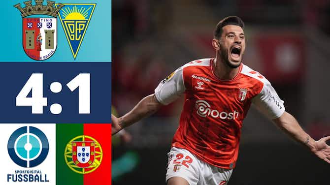 Vorschaubild für Braga sichert sich wichtige 3 Punkte im Rennen um die CL | Sporting Braga - GD Estoril Praia |