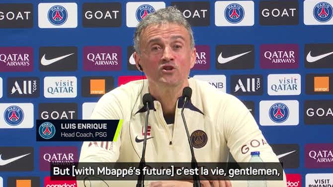Anteprima immagine per Enrique not looking for Mbappe answers via television