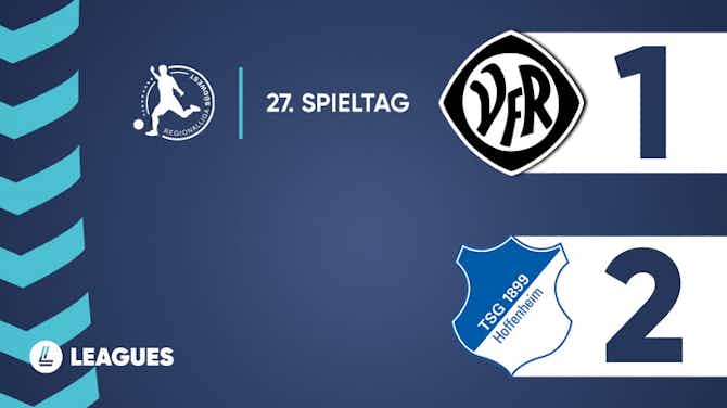 Vorschaubild für Regionalliga Südwest - VfR Aalen 1:2 Hoffenheim II