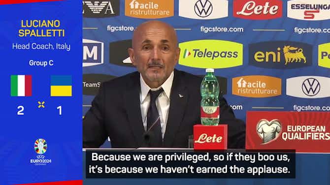 Anteprima immagine per Spalletti urges Italy players to be humble in face of criticism