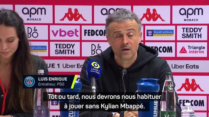Vorschaubild für PSG - Luis Enrique : "Mbappé ? C'est à 100% la décision de l'entraîneur"