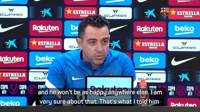 Preview image for Xavi urges Dembele to remain at Barcelona