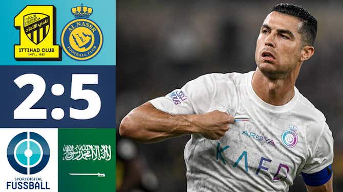 Vorschaubild für Ronaldo und Mané treffen doppelt: Benzema verliert das Topspiel! | Al-Ittihad Club - Al-Nassr FC