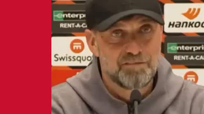 Anteprima immagine per Klopp ahead of Atalanta game: 'Let's play good and then we will see it'