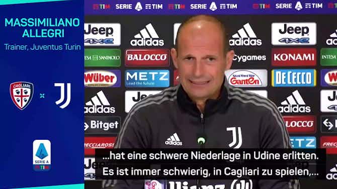 Vorschaubild für  Allegri: "Es ist schwierig, in Cagliari zu spielen"